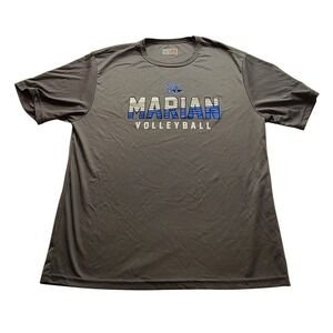 A4 Marian Volleyball Performance Shirt Mens Large Gray Short Sleeve Athletic Tee